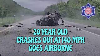 Pursuit/Crash/Trapped US-412 Tontitown Arkansas State Police Troop L, Traffic Series Ep. 1899