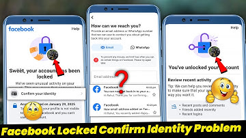 Facebook Locked Confirm Your Identity Problem 2025? | Facebook account locked how to unlock facebook