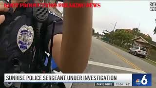 Coward Florida Police Sergeant puts hands on female officer for de-eseclating 🤔