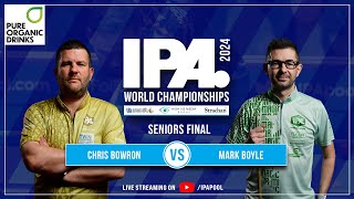 IPA World Seniors Final 2024 - Chris Bowron vs Mark Boyle