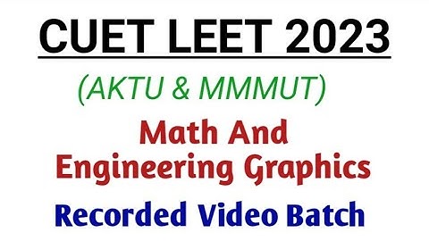 CUET LEET 2023 Course Information @PolytechnicPathshala