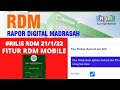 FITUR TERBARU RDM (RAPOR DIGITAL MADRASAH) // RDM MOBILE (ANDROID &amp; IOS)