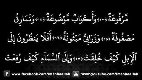 سوره الغاشیه 88 قاری برکت الله سلیم