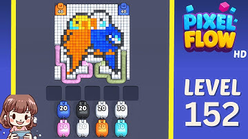 Pixel Flow Level 152 Solution Walkthrough