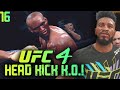 UFC 4 Career Mode Gameplay EP. 16 - Insane Neck Breaking Knockout Kicks! UFC 4 Career Mode