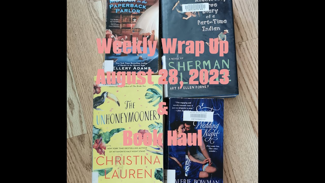Weekly Wrap Up August 28, 2023 and a small Book Haul - YouTube
