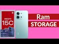 Redmi 15c 5g check Ram and storage