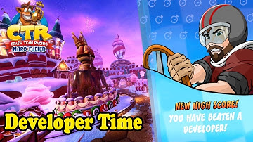 Gingerbread Joyride - Developer Time Trial (1:51.41)| CTR Crash Team Racing Nitro-Fueled