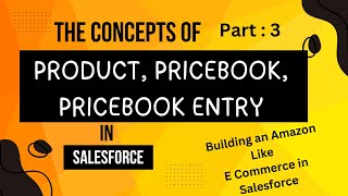 Concept of Opportunity,Product, Pricebook, Pricebook Entry in Salesforce | Salesforce Project Series
