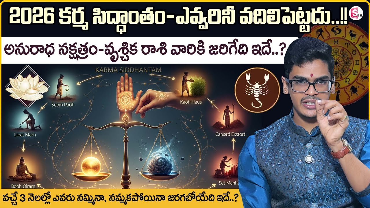 Anuradha Nakshatram| Vruschika Rasi Predictions |Uma Devarakonda|Karma Siddhantham| SumanTV Shirisha