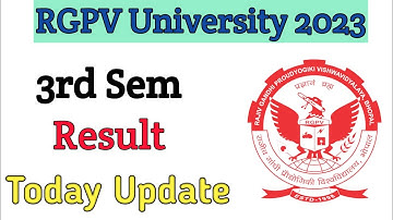 RGPV 3rd Semester Result| RGPV New Update| RGPV Result 2023.