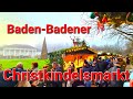 Badenbadener christkindelsmarkt 4k a relaxing walk of the city badenbadener germany