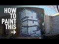 Breaking Down Vertical 3D Block Letters with Spray Paint #graffiti