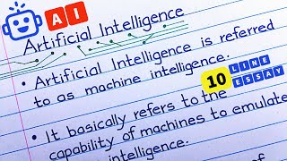 Artificial Intelligence Essay | Essay on AI | 10 line essay