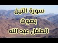 سورة التين بصوت الطفل عبد الله