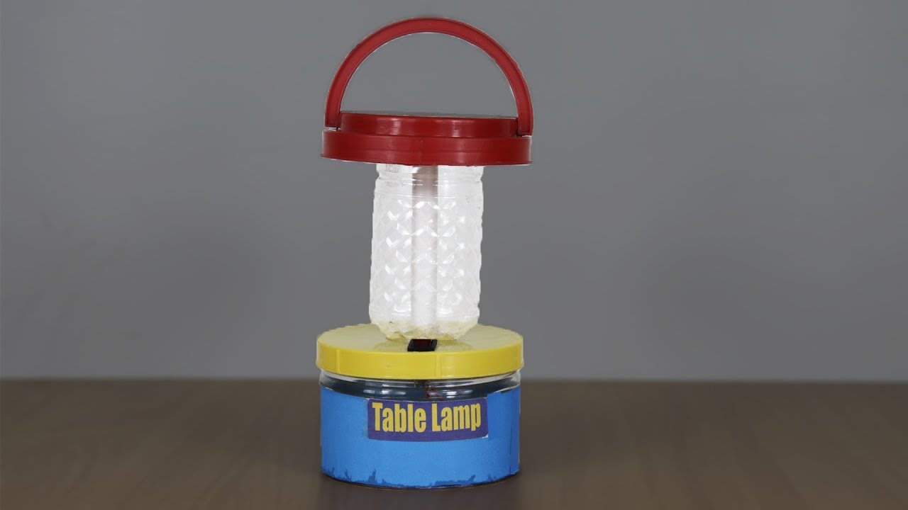How To Make Table Lamp At Home