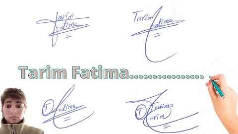 Tarim Fatima name signature in English #name signature with arooj