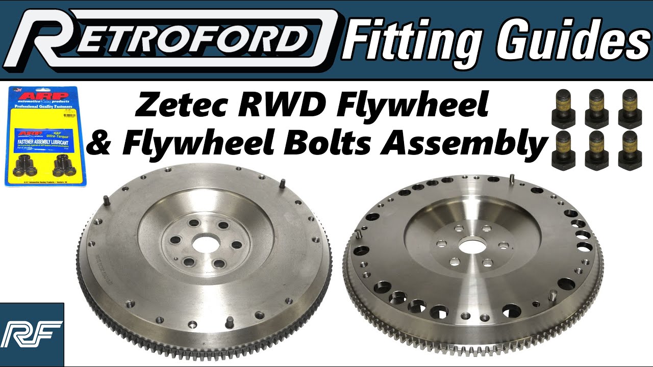 Retroford Fitting Guides Zetec RWD Flywheel & Flywheel Bolts Assembly