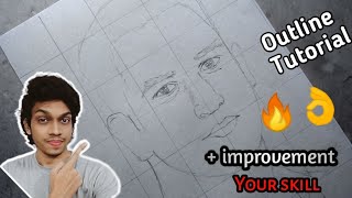 How To Draw Dhoni Step by Step Sketch Tutorial / Outline Tutorial MS dhoni screenshot 3