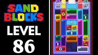 Sand Blocks: Drop Puzzle Level 86 Walkthrough 