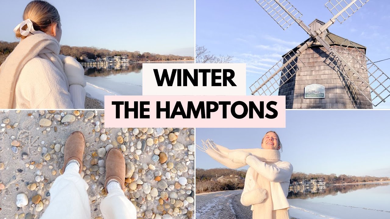 VLOG The HAMPTONS in WINTER! Beach, Tate's, Coffee Shops, LoveShackFancy