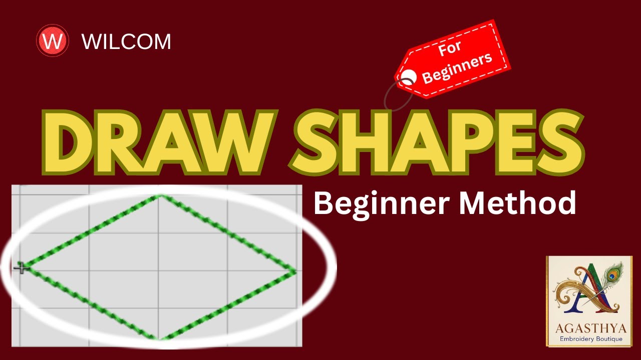 Wilcom Tutorial #7 | How to Draw Shapes Correctly | For Beginners - YouTube