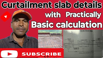 Steel Measurement oF Curtail Slab||Basic Calculation oF Curtail slab.