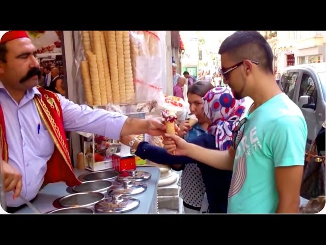 Scream for Ice Cream | Turkish Ice Cream Man Trolls Customers class=