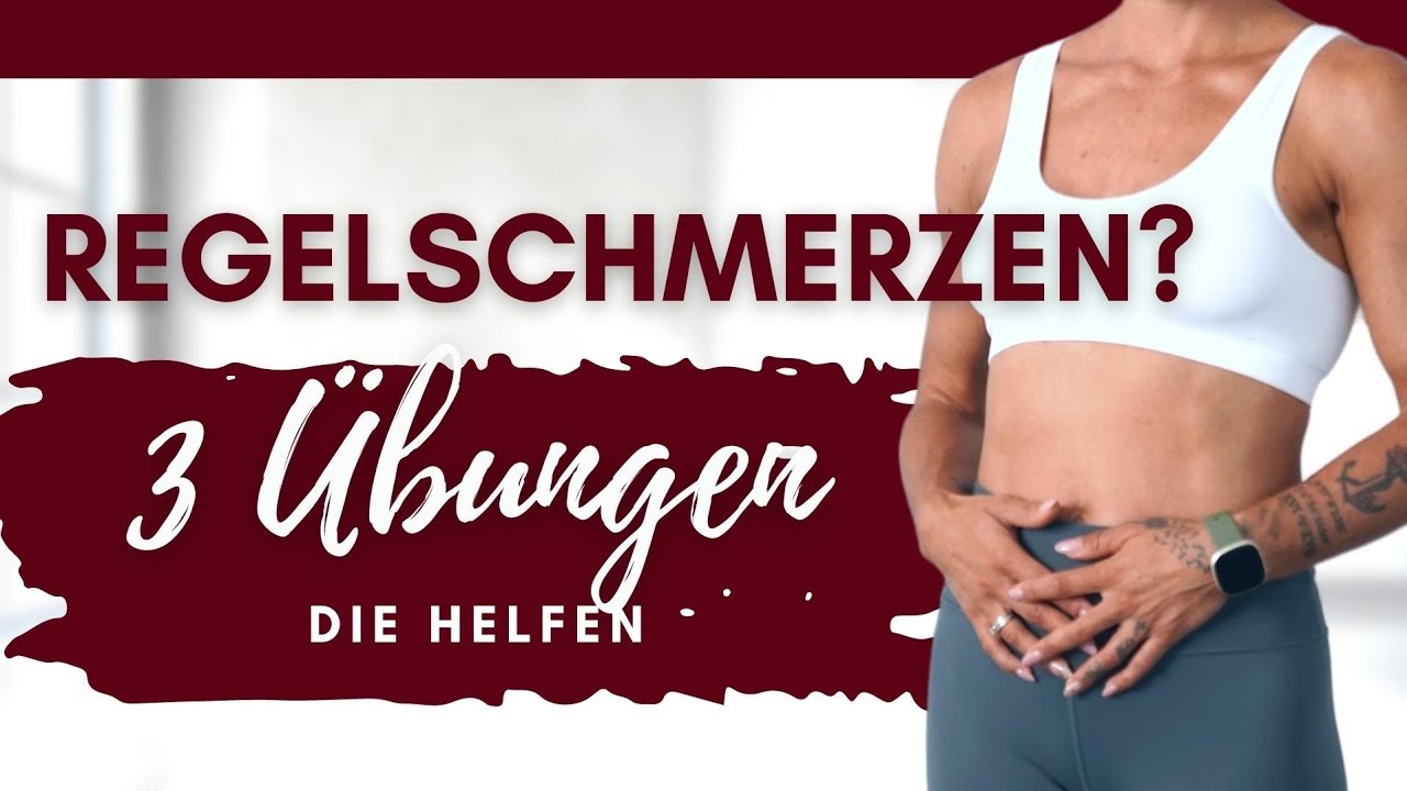 Regelschmerzen?😖 3 Übungen die helfen! Menstruation 🩸 YouTube