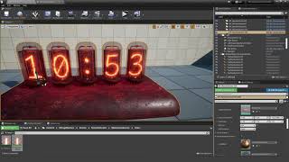 Unreal Engine Asset NixieClock. Demo