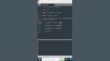 Writing CSV Files Using Python
