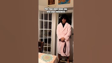 When your mom helps you with your homework 😭 #shorts