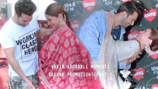 彡Varia adorable moments from Kalank promotions | Part 1 | Varia VM | Kalank