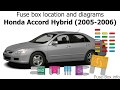 2006 Honda Accord V6 Fuse Box Diagram