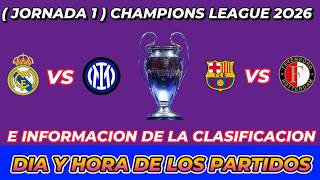 REAL MADRID VS INTER / BARCELONA VS FEYENOORD CUANDO JUEGAN FECHA HORARIO DÍA Y HORA