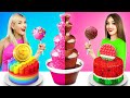 Bubble Gum vs Chocolate Food Challenge | Giant Bubble Gum Blowing Battle by RATATA BOOM