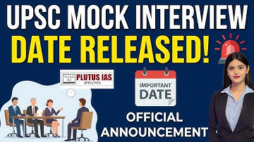 UPSC  Mock Interview Preparation with Plutus IAS, UPSC CSE Interview dates released #upsc #ias 