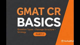 GMAT Critical Reasoning Basics | Premise, Conclusion, Logic Explained (Beginner Guide)