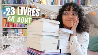 ARRIVÉE LIVRESQUE 📚 +23 livres en août 2023