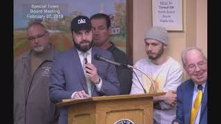 2018–02–27 Special Town Board Meeting – Part 1