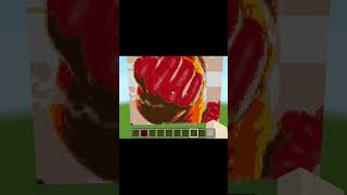 Making SAITAMA One Punch Man Pixel Art in Minecraft! 🥊💥 #shorts