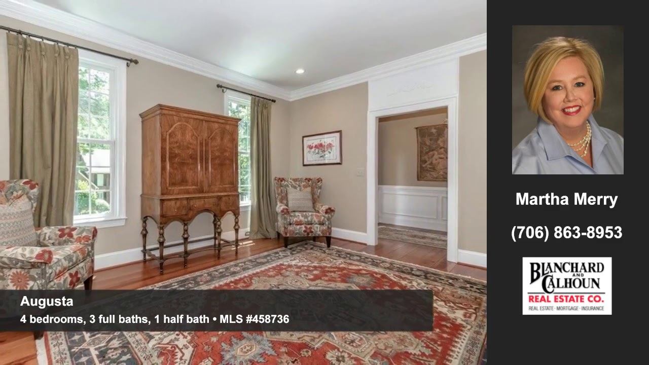 Homes for sale Augusta GA 599,000 Blanchard & Calhoun YouTube