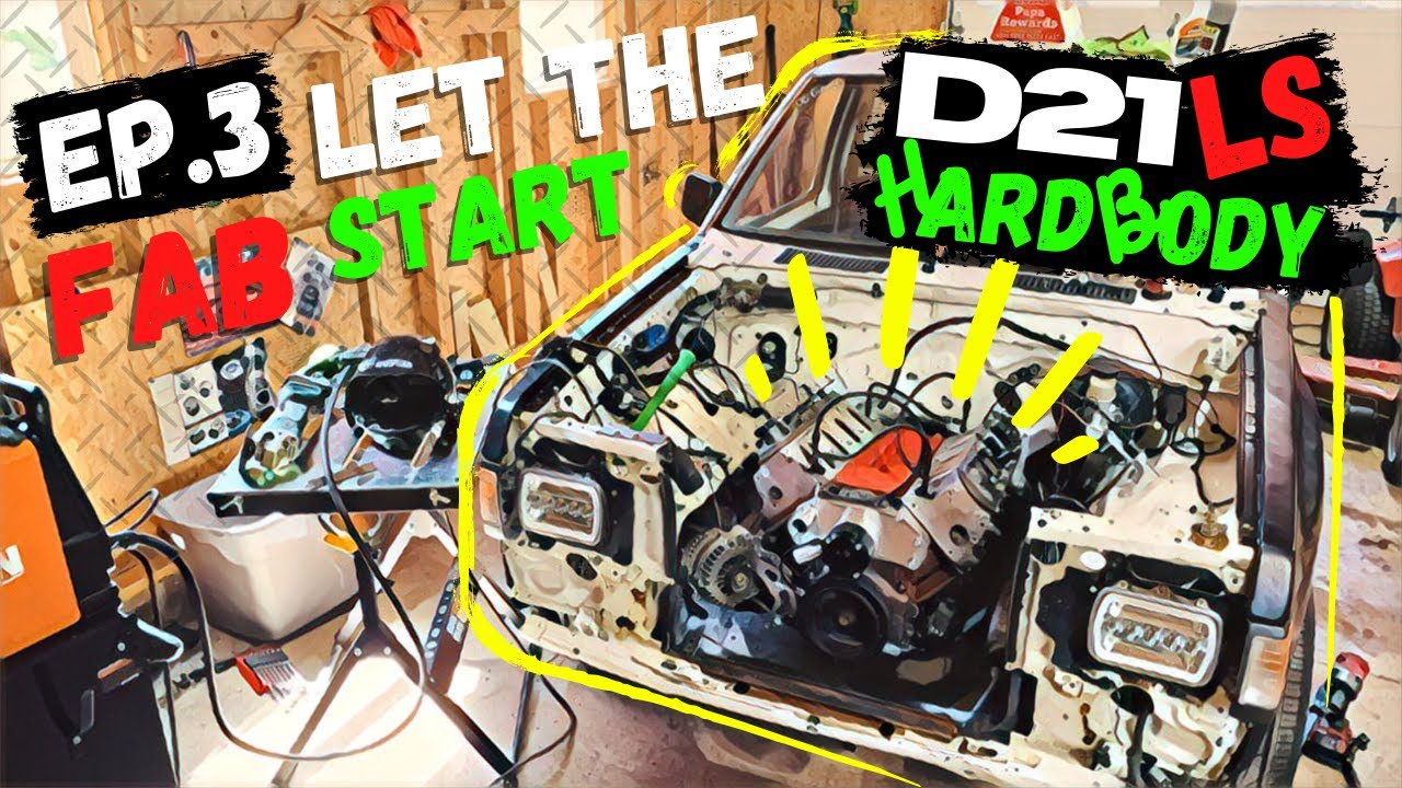 D21 Hardbody LS Swap - Crossmember modification and F-Body oil pan