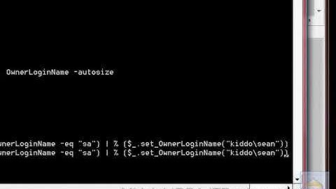 Change SQL Server Job Owner