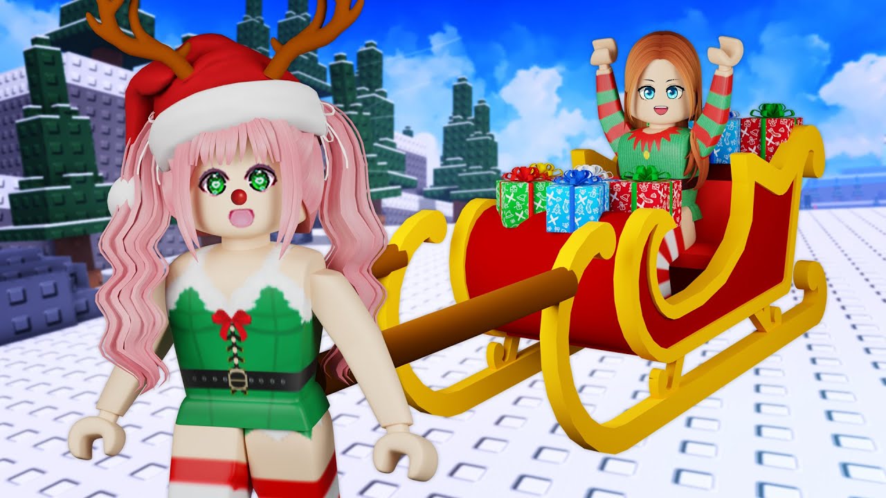 NAGING REINDEER SI ATE DARA AT NAMIGAY KAMI NG REGALO SA MGA BATA | ROBLOX Deliver Presents