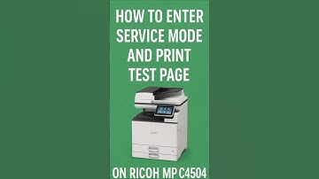 2✅ Ricoh MP C4504: Enter Maintenance Mode & Print Test Sheet 🖨️✨  #shorts #Ricoh #ServiceMode