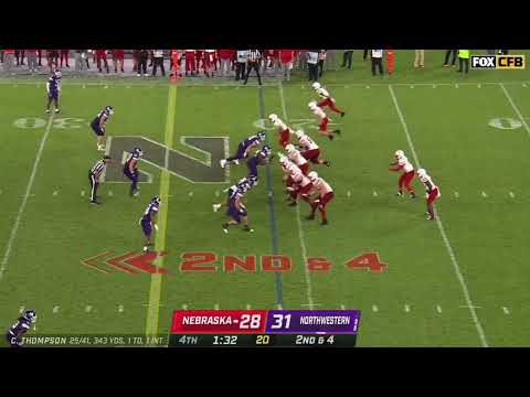 Thompson INT vs Northwestern 2