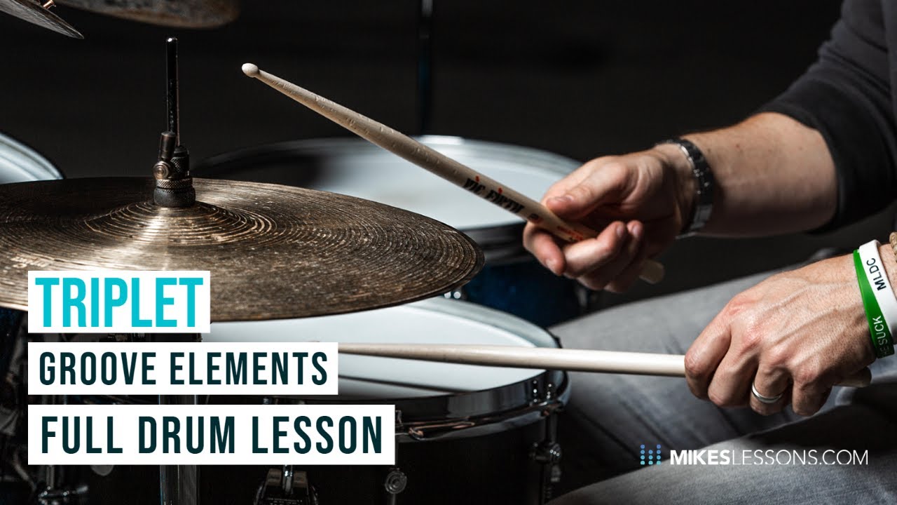 Triplet Drum Groove Full Drum Lesson YouTube