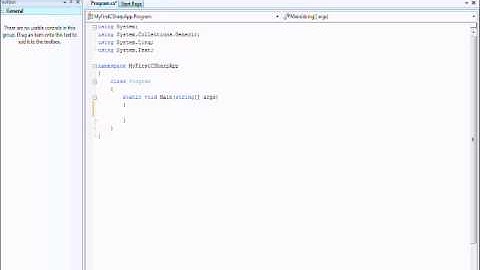 C# Tutorial 1 - first program