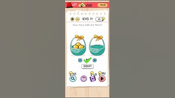 level 77 brain test walkthrough|how many balls are there